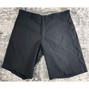 Nike Mens 34 Tiger Woods Collection Golf Shorts Black Solid Performance Athletic